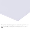 sourcing map White ABS Plastic Sheet 7x4x0.2inch for Building Model,