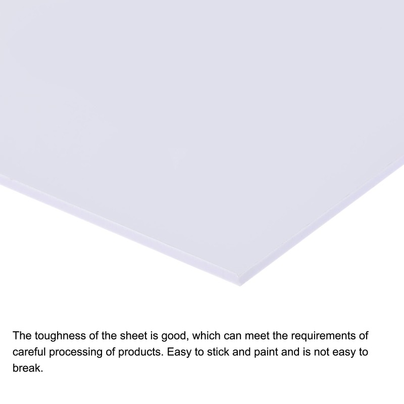 sourcing map White ABS Plastic Sheet 7x4x0.2inch for Building Model,
