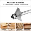 SpeTool Chamfer Router Bits 1/4 inch shank 45 Degree Edge