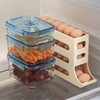 2 Pack 4-Tier Egg Holder for Fridge - Automatic Egg