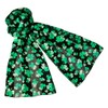 Evening Elegance Light and Bright St Patrick's Day Shamrock Scarf