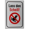Tin Sign 20 x 30 cm No Dogs Klo Lass