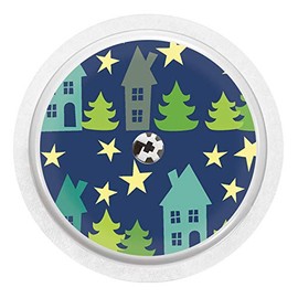2 x Winter City Stickers for FreeStyle Libre Sensors