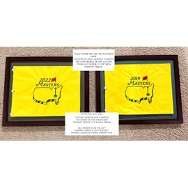 Golf Flag Frames Masters Special 16X20 Mahogany Brown, brn-013, NEW Fairway Green Mat (holds 13x17 Masters Souvenir Golf Flags; flag not incl) UPDATED JULY 2025