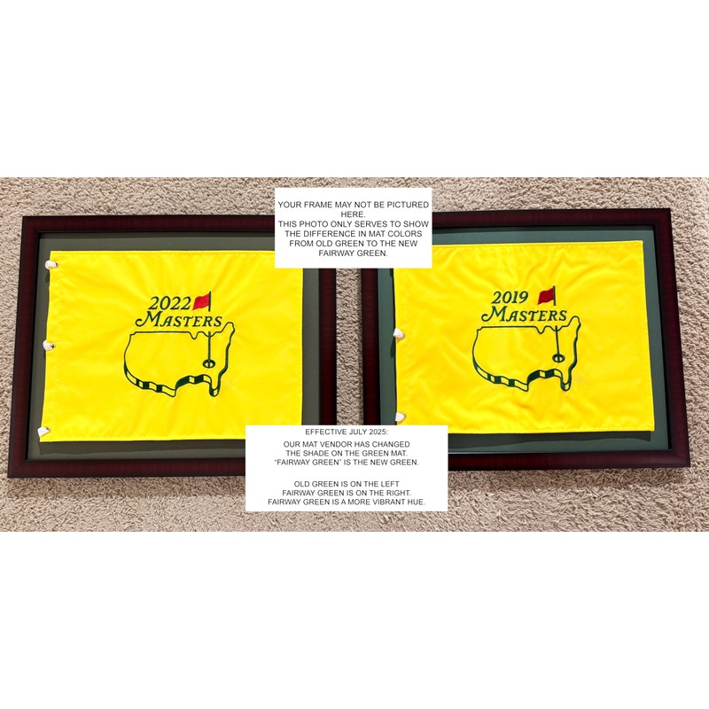 Golf Flag Frames Masters Special 16X20 Mahogany Brown, brn-013, NEW