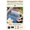 SHEEPSKIN ELITE Chamois Drying Cloth Car Drying Towel Real Leather