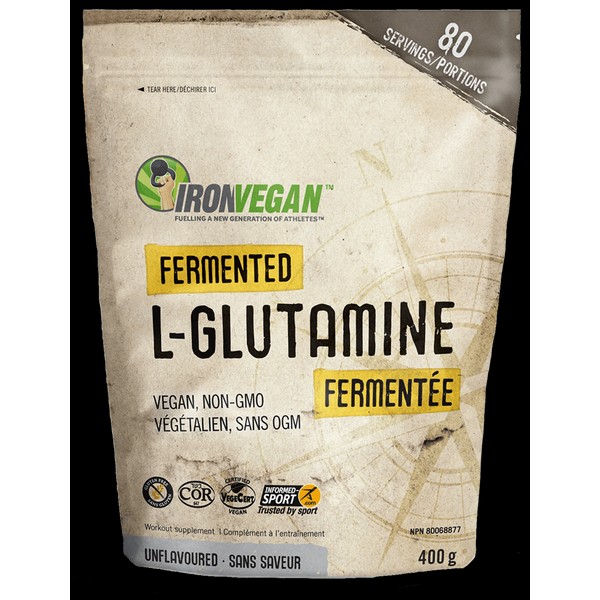 Iron Vegan Sprouted Fermanted L Glutmine 400g