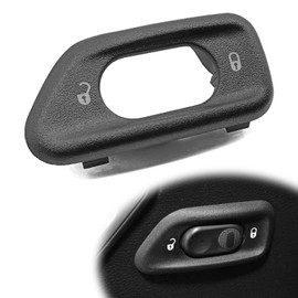 ON Door Lock Switch Cover Trim 68185911AA Door Lock Switch Bezel Compatible with Jeep Wrangler JK for 2011-2018 Year for Left Driver Side Door Lock Switch