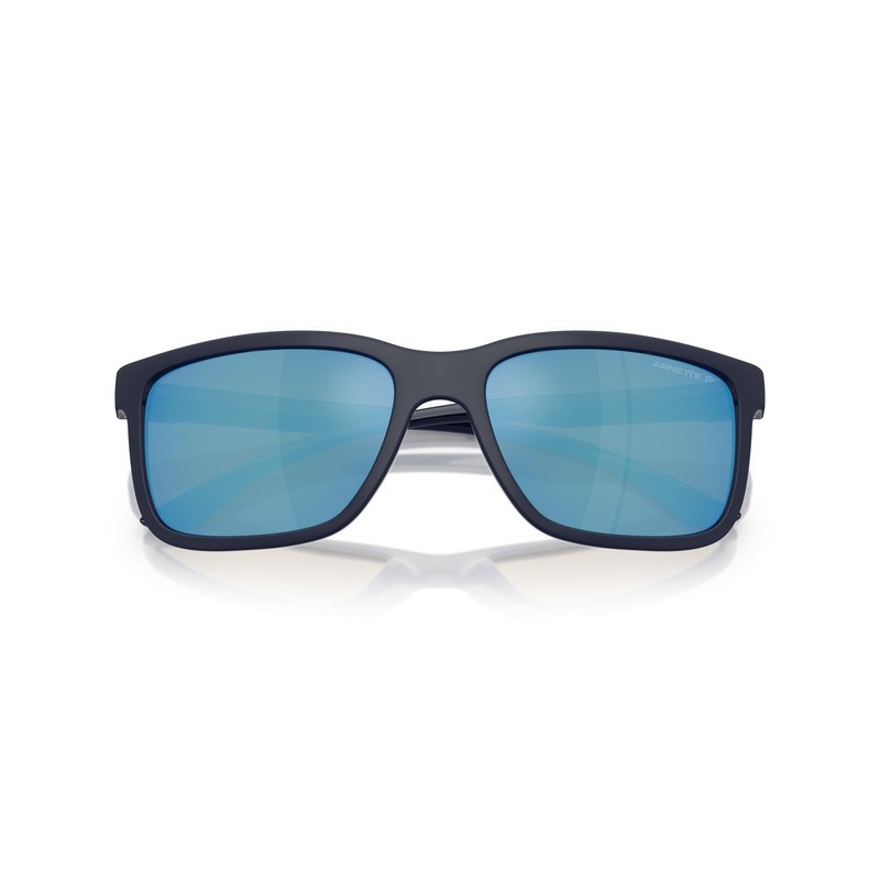 ARNETTE Men's An4359 Headlight Sunglasses, Dark Blue Matte/Shiny/Dark Grey Mirrored