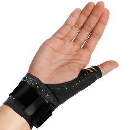 ORTONYX Thumb Immobilizer Brace Thumb Spica Support Splint- Arthritis, Pain, Sprains, Strains, Carpal Tunnel - Wrist Strap - Left or Right Hand / ACKB433