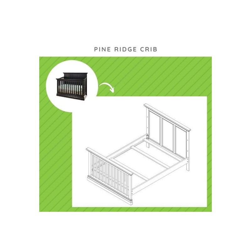 CC KITS Full-Size Conversion Kit Bed Rails for Westwood Design