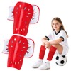 2 Pairs Soccer Shin Guards Shin Pads Extra Lightweight Slide
