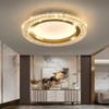 UOFUS 28W Gold LED Flush Mount Ceiling Light 12inch Modern