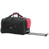 Travelers Club Adventure Rolling Travel Duffel Bag, Red, 30-Inch