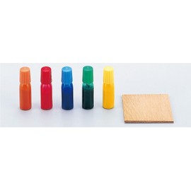 アーテック 日本画用絵具 和紙染め絵具 ベニヤ付 5色組 (説明書入) 38071 4ml