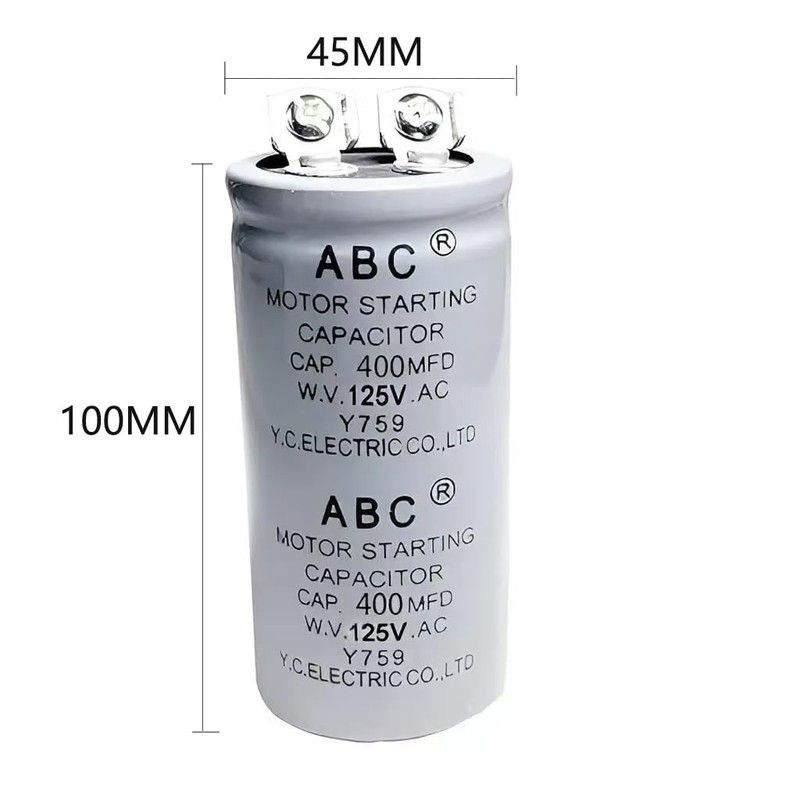 1Piece CD60 Motor Start Capacitor ABC 400MFD 125VAC Capacitor ABC