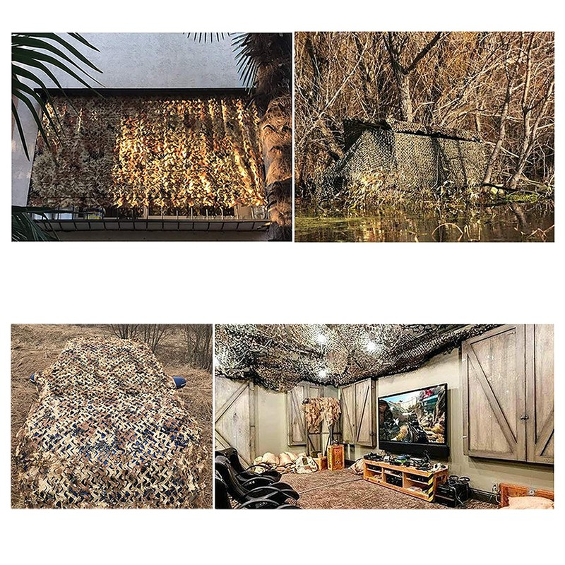 TENCEN Camouflage Net, Camouflage Pattern, Ghillie Net, Sunshade, Ventilation, Blinder,