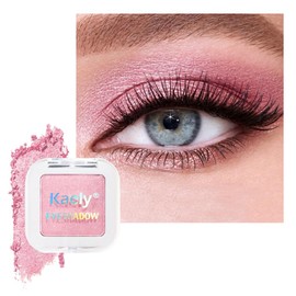 Kaely Pressed Single Eyeshadow Makeup, Pink Shimmer Highly Pigmented Monochrome Eye Shadow Palette, Waterproof Neutral Powde Mini Eyeshadow, sombras para ojos, Lightweight Blendable, 11