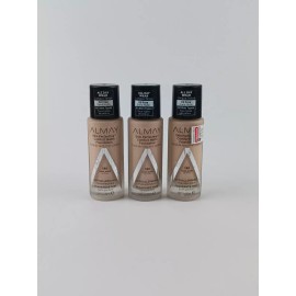 Almay 3 PACK ALMAY SKIN PERFECTING COMFORT MATTE FOUNDATION 130 COOL NUDE
