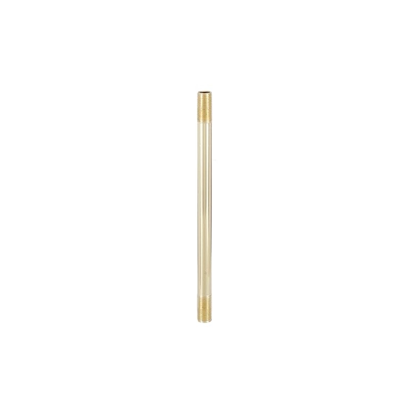 B&P Lamp® 8 Inch Brass Plated 1/8 IP Steel Threaded