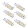 6pcs 90LED G9 Light Bulb 9W 220V Dimmable Soft Warm