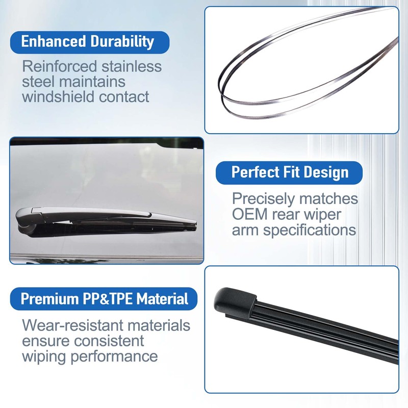 Rear Windshield Wiper for Subaru Ascent 2019-2023, Streak-free OEM Back