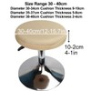 HuaLiSiJi Round Stool Covers 12-16 Inch/30-40cm Bar Stool Covers, Luxurious