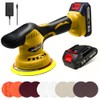 Darkboom Cordless Buffer Polisher 6 inch with 2Pcs 2.0Ah Rechargeable