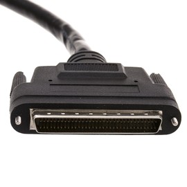 SCSI III Cable, VHDCI 68 (0.8mm) Male to HPDB68 (Half Pitch DB68) Male, Offset Orientation, 6 Foot