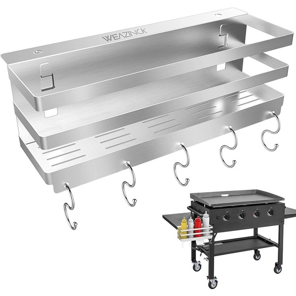Weazinck Stainless Steel Griddle Caddy For 28"/36" Blackstone Griddles Drill NEW