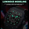 Tiong Silicone Barrel Shaped Business Men's Quartz Watch，Luminous Waterproof Men's