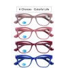 DOOViC 4-Pack Reading Glasses Blue Light Blocking Computer Readers Anti