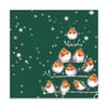 Wrendale Designs Christmas Napkins - Robin - 33cm - Pack