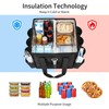 amzoya Insulated Food Delivery Bag with 8 Cup Holder,removable partition