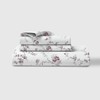 LINENWALAS 100% Cotton Percale King Size Fitted Sheet Only, Printed