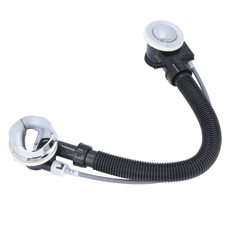 Overflow Bath Drain, 25.6inch Flexible Bathtub Overflow Drainer Concealed SPA