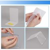 Qidexin 2 Pieces Book Ends, Acrylic Bookends, Non-Skid Book End,