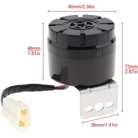 DriSentri Car Back-up Alarm, 12-24V 105dB Reverse Beeper Backup Alarm Vehicle Auto Back Up Horn Car Reverse Alarm Buzzer Siren with Wire