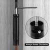 Haidms 3 Pack Spring Hinge 4 Inch Matte Black Self