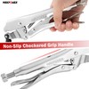 MAXPOWER Locking Chain Clamp, 9-Inch Locking Chain Pliers with 47.2”