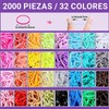 Triko Ligas para el Cabello, 2000 Piezas Bandas Elásticas para