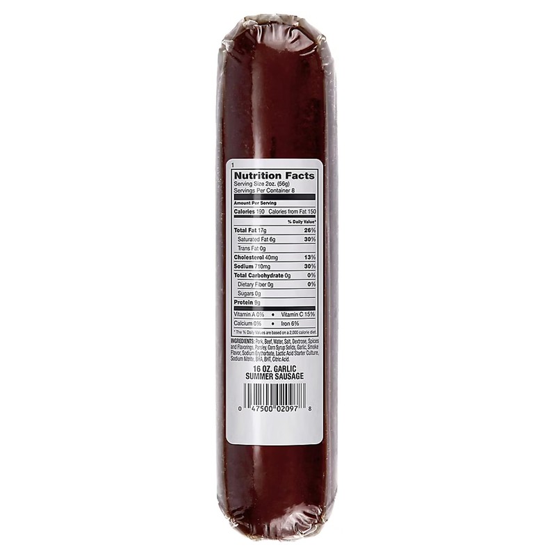 Bridgford Summer Sausage 16 oz Pack of 3 - Gluten-Free