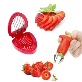 Huyiwei Yfox Strawberry Handle Remover, Strawberry Cutter, Strawberry Handle Remover, Used for Cutting Strawberry Stems and the Strawberry Cutter divides the strawberry
