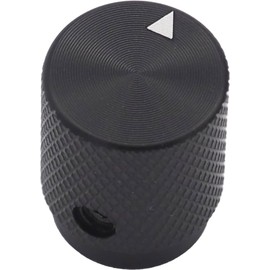 Audiophan Potentiometer Knob Cap Control Volume Rotation Knob Adjustment Knob Aluminum Approx 12.5mm x 16mm Shaft Hole Diameter 6mm Black