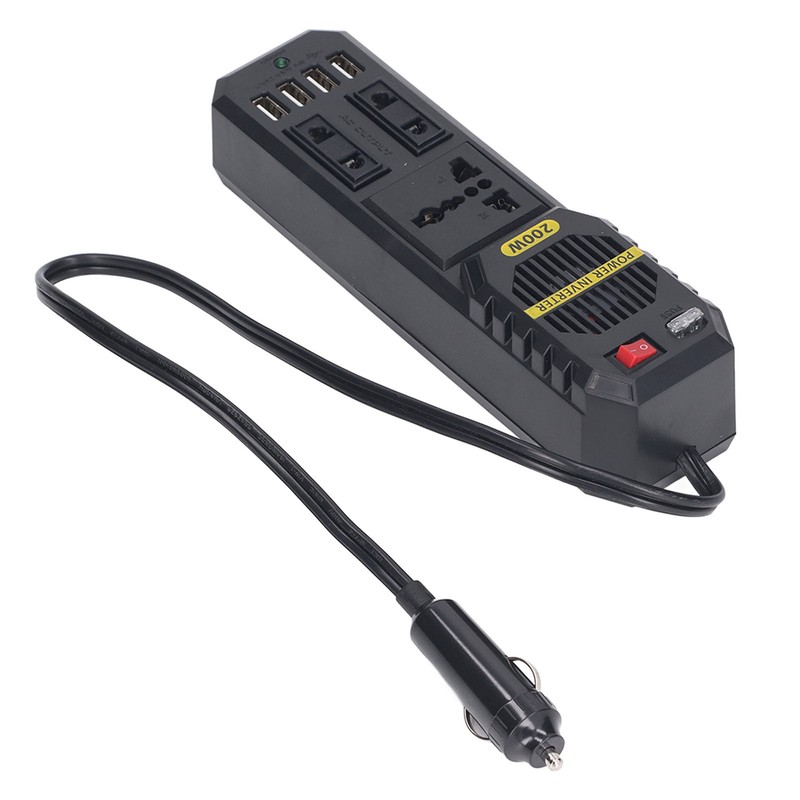 Car Power Inverter 200W DC 12V to AC for Vehicles