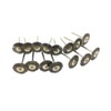 15 Pcs T Shape Stainless Steel Wire Brushes Wheel 1/8''