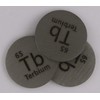 Terbium (Tb) 24.26mm Metal Disc with Acrylic Case for Collection