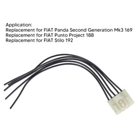 Ymiko Connector for Rear Light Wiring Harness, 51277277, Replacement for Panda Second Generation Mk3 169