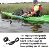 2 Pack Gear Kayak Paddle Leash 4mm Kayak Elastic Boating