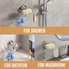LEVERLOC Bar Soap Holder with 4 Hooks, Wall Mounted Soap